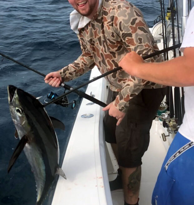 Fishing for Blackfin Tuna.